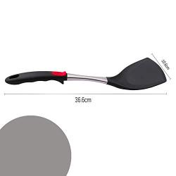 Kitchenware Utensils Set 2 Piece Premium Silicone Stainless steel Heat Resistant Non-Stick Cooking Professional Tools Black