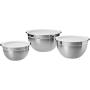 AmazonBasics Stainless Steel Mixing Bowls, Set of 3