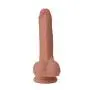 Double Layered Silicone Dildo, G Spot Hyper Realistic Premium Penis Sex Toy with Suction Cup, Insertable 5.3 inches/Width 1.4 inches-Size: S