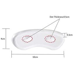 4Pairs(8PCS) Transparent Invisible Silicone Gel High Heel Stick-on Shoe Heel Pad Anti-Slip Shoe Cushions Stickers Anti-Friction Soft Footwear Inserts Liners for Foot Care Heel Protection