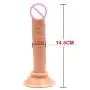 LAKEHUAO New Arrive 14.52.2CM Mini Dildo Realistic Insert Length with Suction Cup Silicone Toys for Woman Men Games Tools