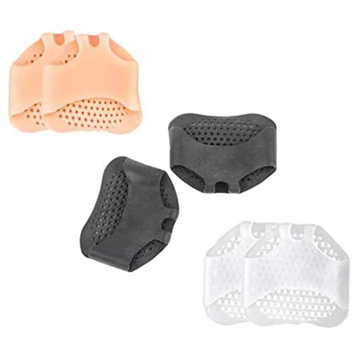 DAZAIGE 3 Pairs Silicone Forefoot Half Yard Pads Soft Ball of Foot Cushions Anti-Slip Breathable Honeycomb Insole Mats Toe Separators Stretcher Inserts Relief Cushions High Heel Shoes Accessories