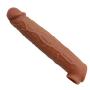 Skin Silicone Cóndom 12INCH Coffee Reusable Pênnís Sleeve Enlargement Toys for Men Chástity Clítoris Stímulator Pênnís Rings Delivery Discreet