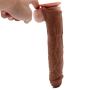 Skin Silicone Cóndom 12INCH Coffee Reusable Pênnís Sleeve Enlargement Toys for Men Chástity Clítoris Stímulator Pênnís Rings Delivery Discreet