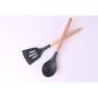 Kitchenware Set, 11 Piece Silicone Cooking Sets Wooden Handle Set Cooking Turner Clamps For Nonstick Cookware