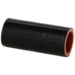 HPS HTSC-100-BLK Silicone High Temperature 4-Ply Reinforced Straight Coupler Hose, 100 PSI Maximum Pressure, 3" Length, 1" ID, Black