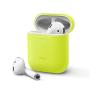 elago Upgraded AirPods Case (Front LED Visible) Protective Skinny Cover (with no Hinge) Compatible with Apple AirPods 2 and 1 (Neon Yellow)