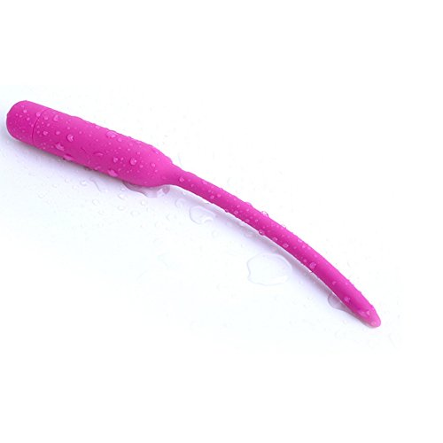 ThinkMax 1Pcs Male Vibrating Urethral Stimulation Plug Men Sex Masturbation Silicone Urethral Sound Stretcher Dilator Penis Massage Plug Vibrator Sex Toy