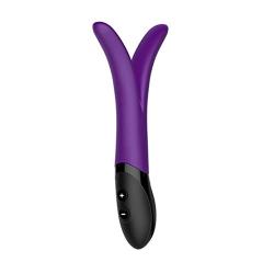 ROITB Rechargeable Vibrator Massager - Wireless Waterproof Massager for Women, 9 Frequency Dual Y-Shaped Powerful Vibration Toy, Medical Silicone (Purple) - USA Shipping