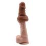 10 Inch FDA Privacy Silicone Penile Condom ZSHBM Expander Expands Male Chastity Toys Lengthen Cock Sleeves Dick Socks Coffee Color