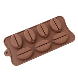 REDAN Coffee Bean Cake Mold Silicone Mold for Candy Ice Chocolate Bakeware Kitchenware Mould 7 Holes