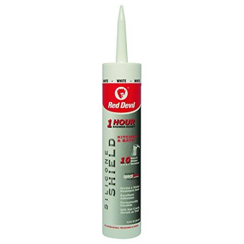 Red Devil 0816KB   Silicone Shield One Hour Shower, 9-Ounce, White