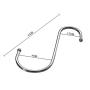 MOVEmen Hook Up Stainless Steel Metal S Hooks Kitchen Pot Pan Hanger Clothes Storage Rack 20 Pcs Washing Rack Wallet Handbag Hook Kitchenware Drain Rack Hanger Washroom Mop Holder Coat Rack