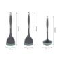 Silicone Kitchen Utensils, Cooking Tool Set, Heat-resistant Silicone Kitchenware, Non-stick Kitchen Baking Tools (Size : B)