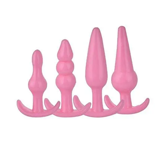 MXJYB Four Sets of Luxury Silicone Plug Training Device Entertainment Toys Beads for Beginners, Purple MXJYB (Color : Pink)