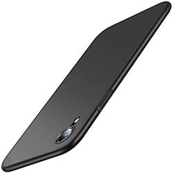 TORRAS Slim Fit iPhone XR Case, Ultra-Thin Hard Plastic Full Protective Cover with Matte Finish Grip Phone Case for iPhone XR 6.1 inch (2018), Space Black