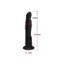 spot Vibrator for Woman Big Anal Dildo Vibrating Mini Bullet Vibrator 7 Speed Suction Cup Dildo Silicone Anal Vibrator Lady Adult Toys for Sex Products Sex Toys for Woman Black S