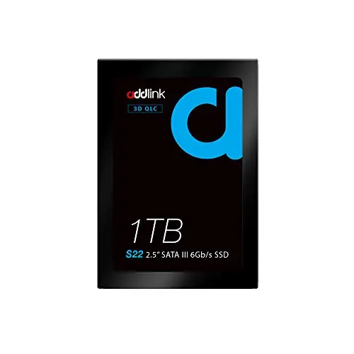 addlink S22 1TB SSD QLC SATA III 6Gb/s 2.5 inch/7mm Internal Solid State Drive with Read 550MB/s Write 500MB/s