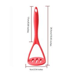 Silicone Flakes, Silicone Kitchenware, Potato Press, Integrated Lemon Juicer with Soft Grip and Non-Slip Silicone Handle for Comfort and Durability