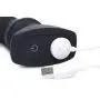 Thunderplugs Silicone Vibrating and Thrusting Plug with Remote Control, Black, 1 Count