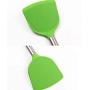 Silicone spatula stainless steel kitchenware shovel kitchen utensils nonstick shovel cooking spoon shovel,Green