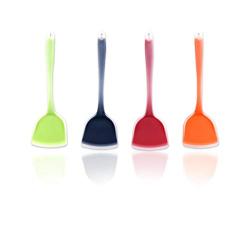 Hjyi Silicone Kitchen Shovel non-stick spatula silicone kitchenware set kitchen cooking spoon shovel (three-piece set)