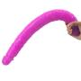 Happy and Healthy 18.1 inch Double Sided Big Toy Real Feel Soft Flexible Realistic Double Head Massages-Discreet Package