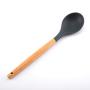 Silicone Kitchenware Set, 8 Pieces of Cooking Utensils With Wooden Handle - Non-Stick Kitchen Tool Slotted Spoon, Spoon, Scraper, Spaghetti Server, 8-piece set