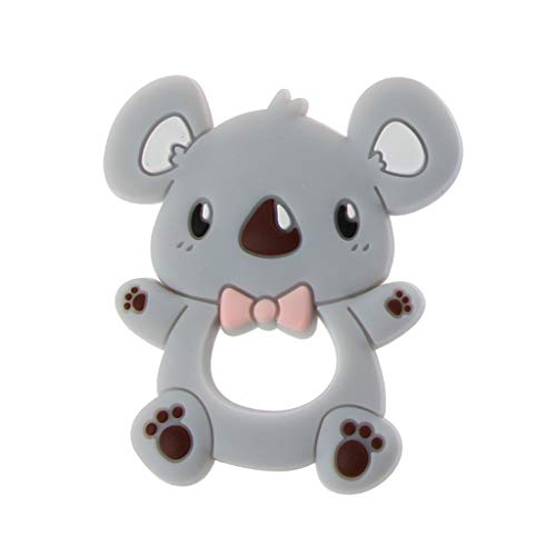 YOUSIKE Silicone Koala Teether Pendant, BPA Free Teething Toys, Baby Teether Teething Accessory