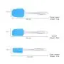 Silicone scraper Food grade baking tool Three-piece suit Heat resistant silicone spatula Rubber scraper Kitchenware,Blue