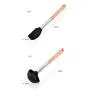 JunbosiKitchenware Silicone Kitchenware 8 Piece Set Kitchen Cooking Tools Cooking Shovel Nonstick Shovel Spoon Set,Gray