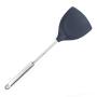 Hjyi Kitchen Cooking Silicone kitchenware long handle stainless steel silicone spatula cooking spoon shovel non-stick pot resistant to high temperature shovel