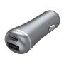 Car Charger USB Phone Charger - by TalkWorks | 30W/5.4A Power Delivery (PD) | Dual Port (USB Type C/USB-A) Phone Charger for Apple iPhone, iPad, Samsung Galaxy, Tablet, Nintendo Switch - Slate