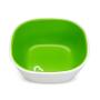 Munchkin Splash 4 Piece Toddler Divided Plate and Bowl Dining Set, Blue/Green