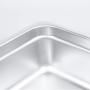 4" Deep Steam Table Pan 1/4 Size, 3 Quart Stainless Steel Anti-Jam Standard Weight Hotel GN Food Pans - NSF (10.43&quotL x 6.37&quotW)