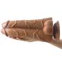 9.8 Inch Realistic Double Layer Silicone Toy with Strong Suction Cup