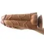 9.8 Inch Realistic Double Layer Silicone Toy with Strong Suction Cup