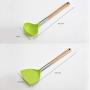 SKYyao Kitchen utensil set Kitchen Tools Silicone Kitchenware 8 piece set cooking tools wooden handle cooking eight piece set silicone