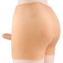 ZRB Female Lesbian Wearable Fake Penis Panties, Silicone Lifelike Straight Penis Dildo Transsexual Crossdresser Pants Adult Sex Toys Male Cock Dick Flesh Skin