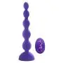 GYM Remote Control Three Core Beads, Back Court Stimulates Massager 10 Frequency Vibration Charging Adult Toys (Color : Purple)