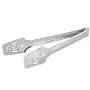 KEN Barbecue Tongs Stainless Steel 12inch Kitchen Tongs BBQ Tongs Utility Tong Cooking Clip Non-Stick mat New Silver