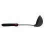 Sperrins Silicone Kitchenware Portable Flexible Red Dot Stainless Steel Nonstick Soup Spoon Grey soup spoon