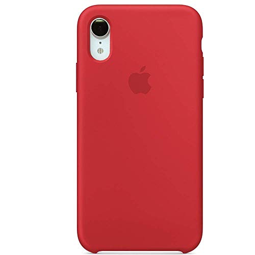 Anti-Drop iPhone XR(6.1Inch) Liquid Silicone Gel Case, TOSHIELD Soft Microfiber Cloth Lining Cushion for iPhone XR- Retail Package (Red)