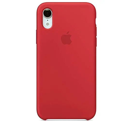 Anti-Drop iPhone XR(6.1Inch) Liquid Silicone Gel Case, TOSHIELD Soft Microfiber Cloth Lining Cushion for iPhone XR- Retail Package (Red)