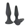 Shootmy 3 Pcs Anal Plugs Starter Kit Butt Plugs Anal Trainer Toys for Men & Women-Waterproof, Medcial Grade Silicone (Black)