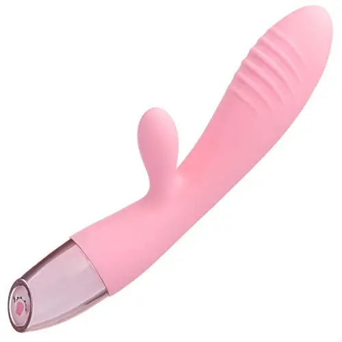 Vibrator - Wireless Waterproof & Rechargeable Silicone Vibrators with Multi Speed Dual Wand as Clitorial Toy for Women - HOT Pink
