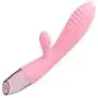 Vibrator - Wireless Waterproof & Rechargeable Silicone Vibrators with Multi Speed Dual Wand as Clitorial Toy for Women - HOT Pink