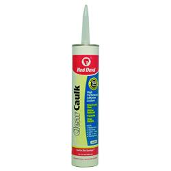 Red Devil 0870 Clear Caulk High Performance Adhesive, 10.1-Ounce