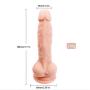 CHENGGONGYE Ultra-Soft Realistic Silicone 7.1 inch Dual Density Ultimate Cock with Strong