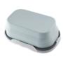 LVAIJING Silicone Folding Lunch Box Microwave Single Layer Storage Box Kitchenware Retractable Picnic Lunch Box,Nordicgreen